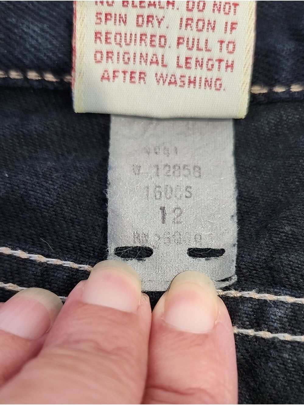 Calvin Klein Vintage 80s Womens Jeans Cotton Dark Wash Sz 12 Fits 6 Straight Leg - Picture 6 of 11